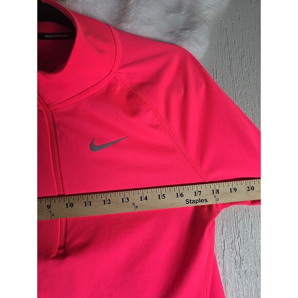 Nike Neon Pink Dri-Fit Running Reflective Womens Medium Jacket Athletic - Picture 6 of 10